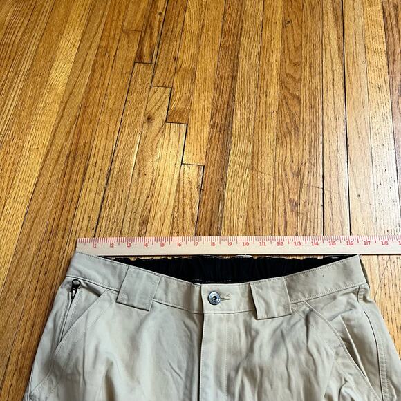 Duluth Trading Pants Mens Large Dry On The Fly Nylon Hiking Beige - Picture 7 of 10